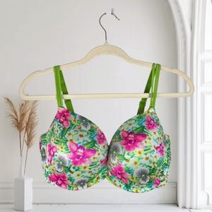 Victoria Secret Very Sexy Embellished Floral Push Up Bra Size 36DD
